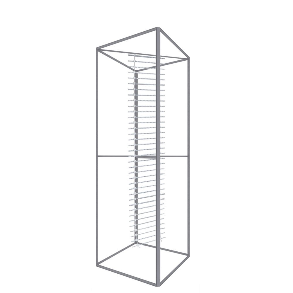60D Big Sky Square Tower Silver Frame with Backlit — 4x12 Graphic Package